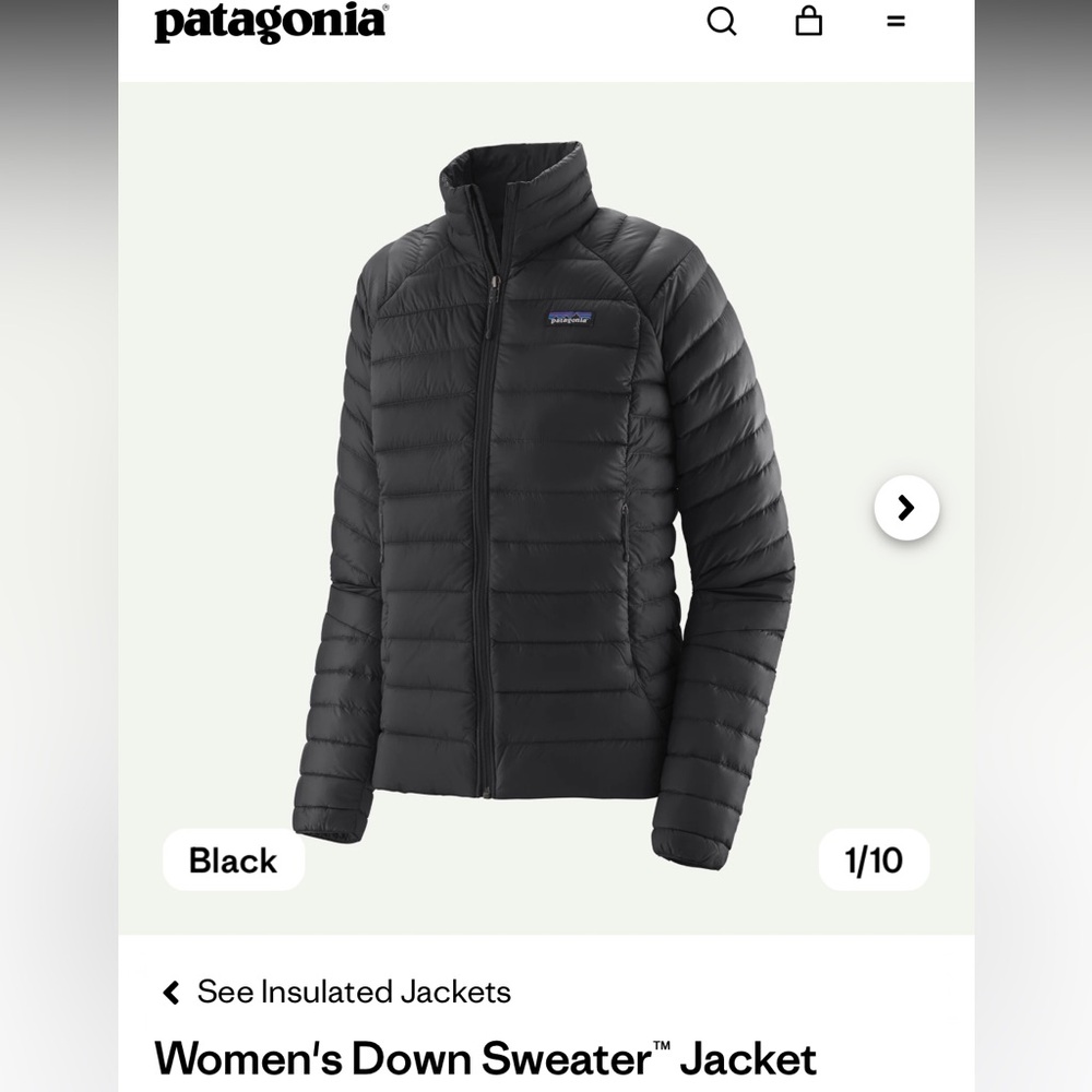 Patagonia women’s down jacket